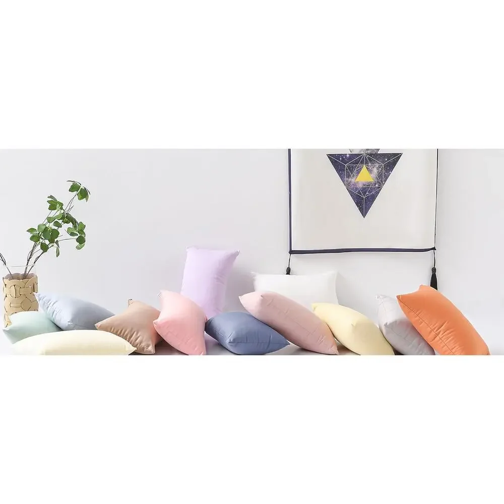 Toddler Pillow 2 Pack 13x18 Cotton Kids Pillows Soft Washable Travel Set